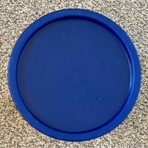 TUPPERWARE NAVY BLUE "A" & "C" ONE TOUCH CANISTERS #2422, #2418 - Picture 6 of 8